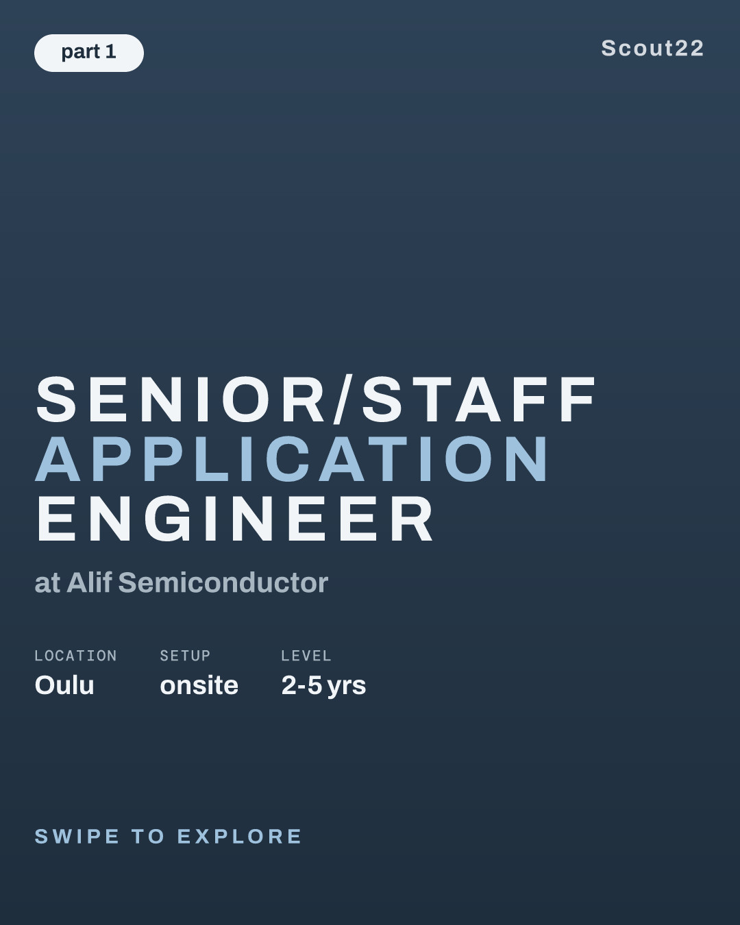 Senior/Staff Application Engineer at Alif Semiconductor