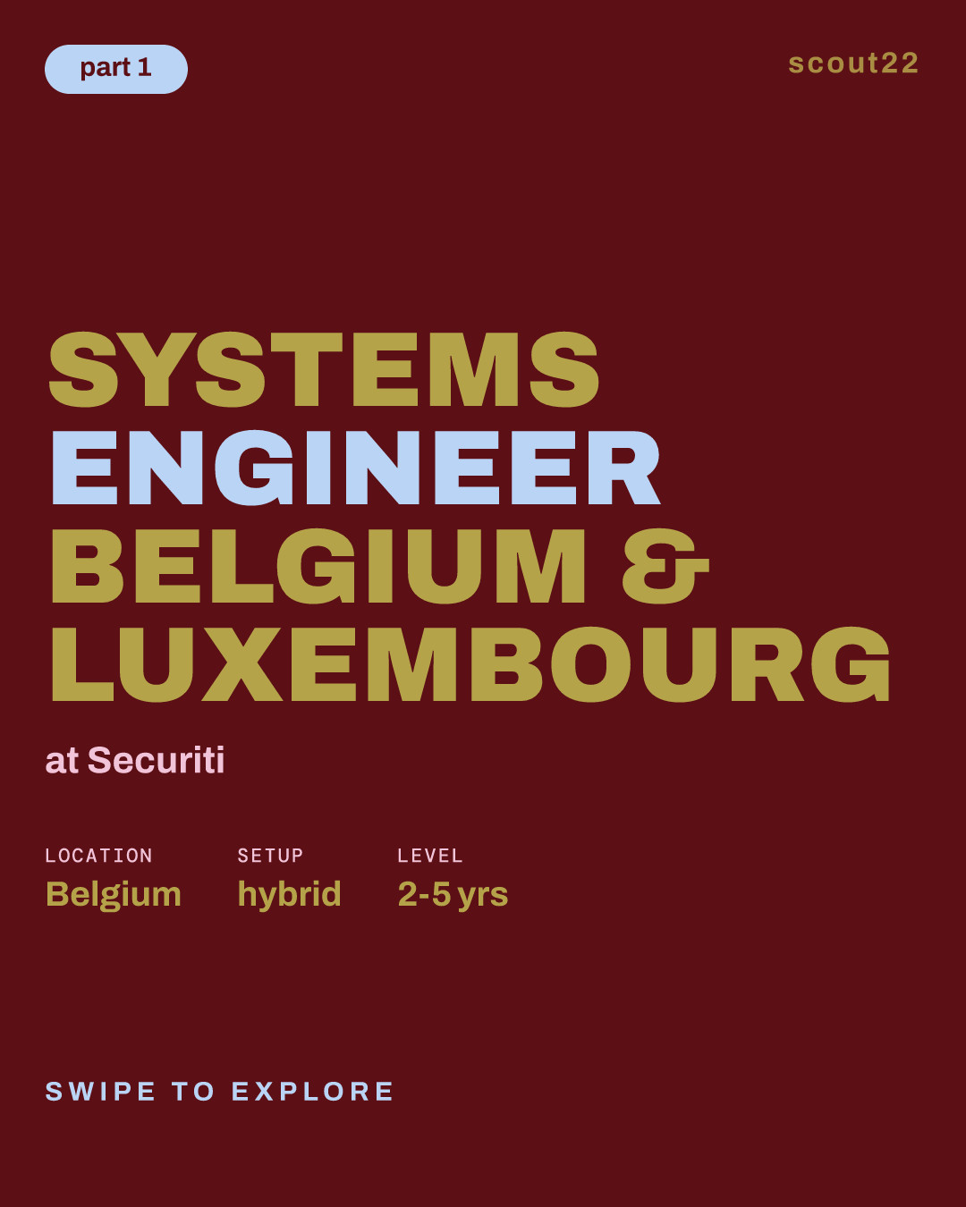 Systems Engineer Belgium & Luxembourg at Securiti