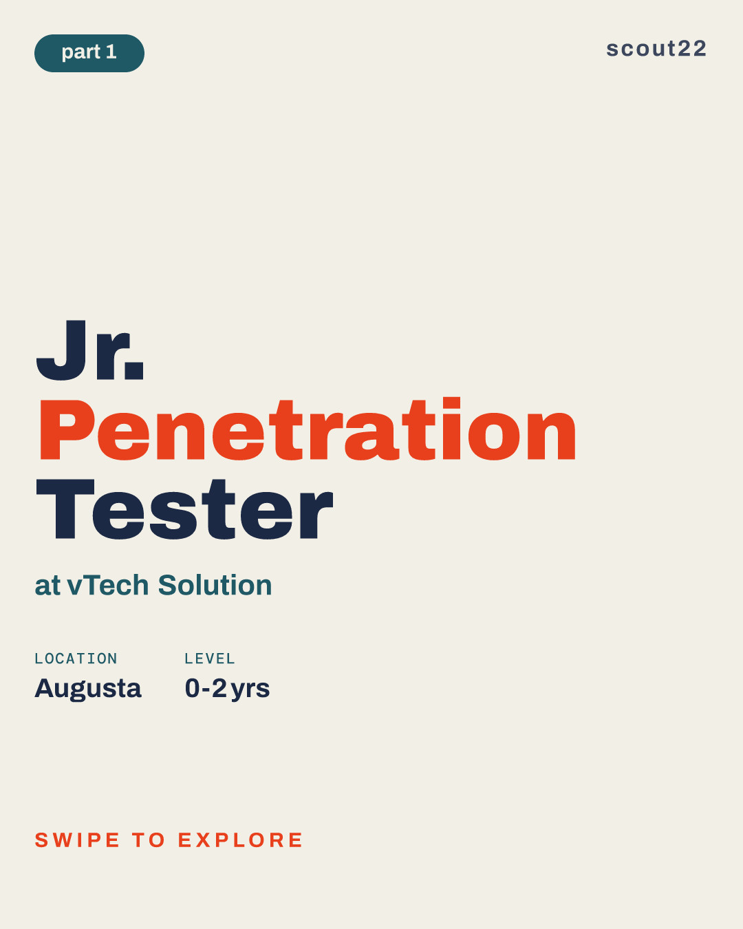 Jr. Penetration Tester at vTech Solution