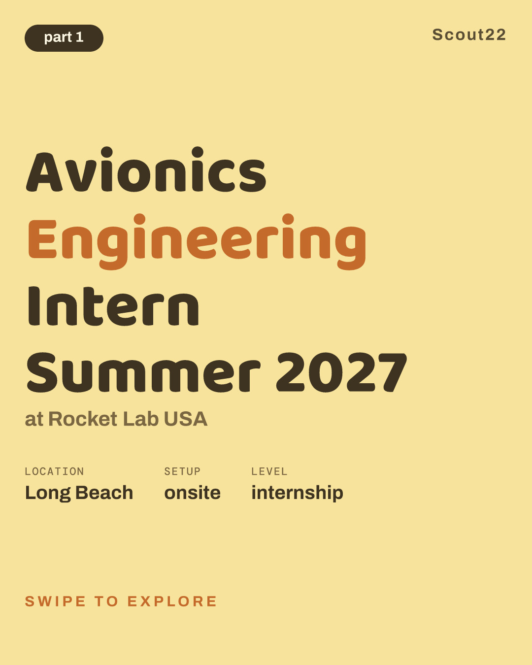 Avionics Engineering Intern Summer 2027 at Rocket Lab USA