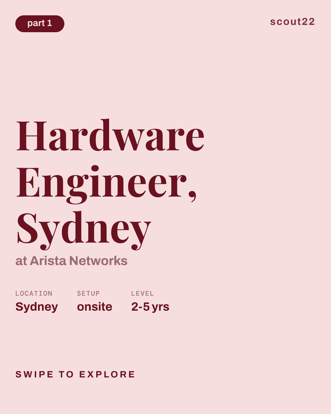Hardware Engineer, Sydney at Arista Networks