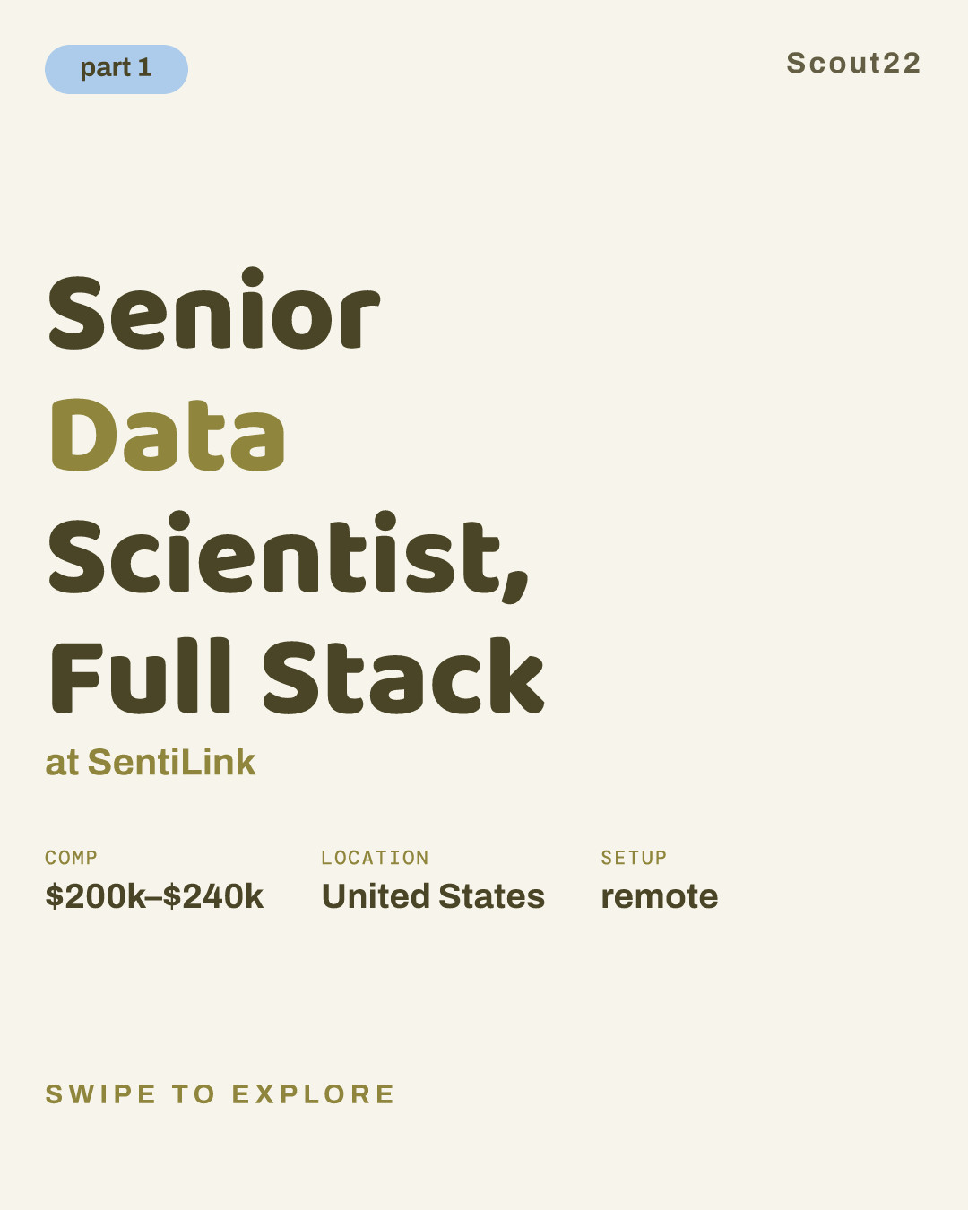 Senior Data Scientist, Full Stack at SentiLink