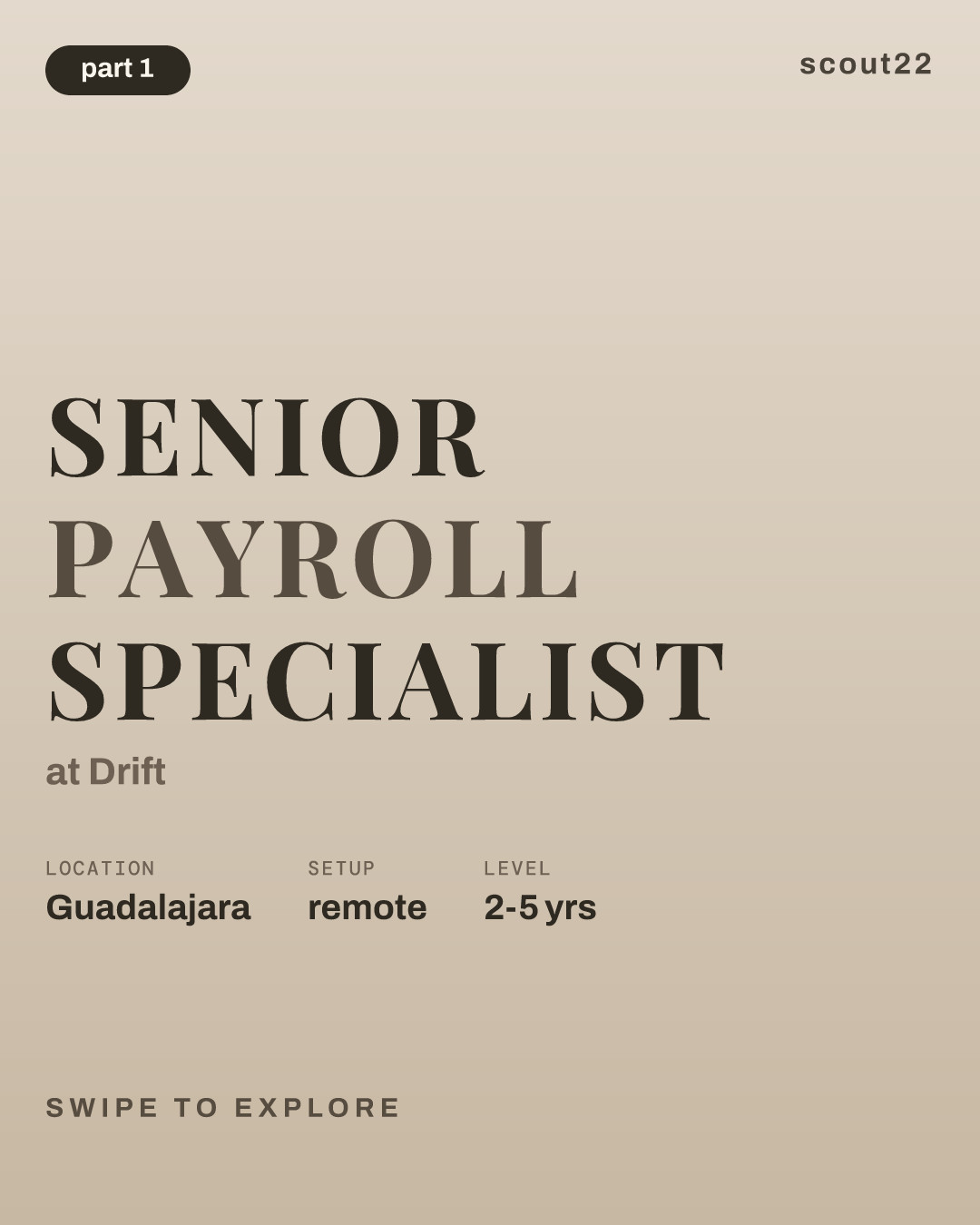 Senior Payroll Specialist at Drift