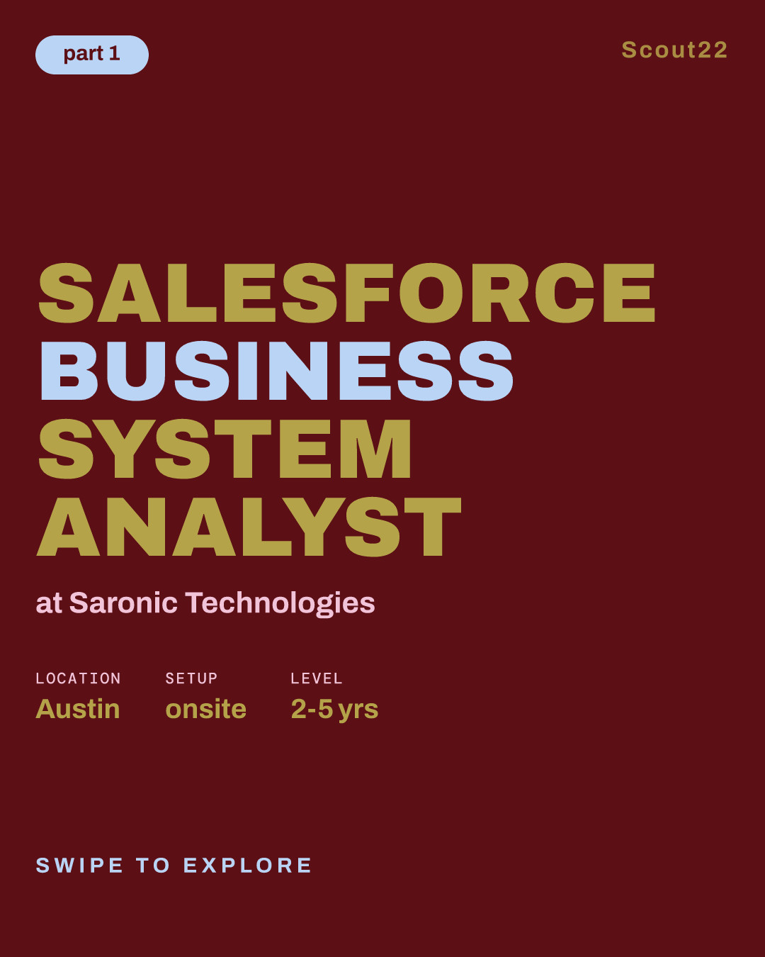 Salesforce Business System Analyst at Saronic Technologies