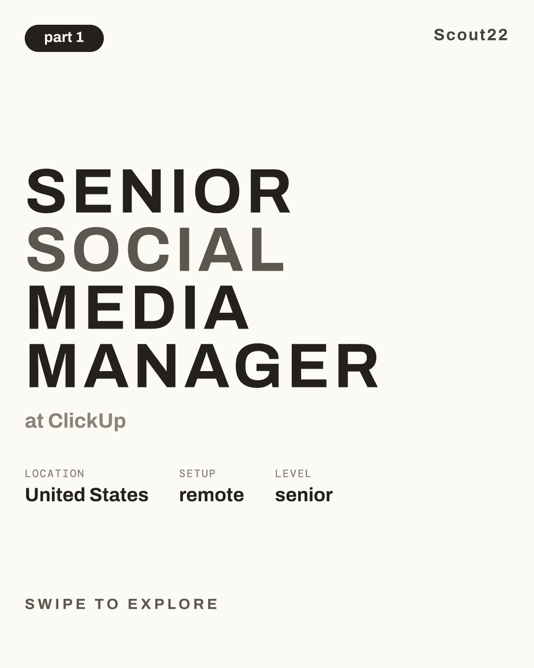 Senior Social Media Manager at ClickUp