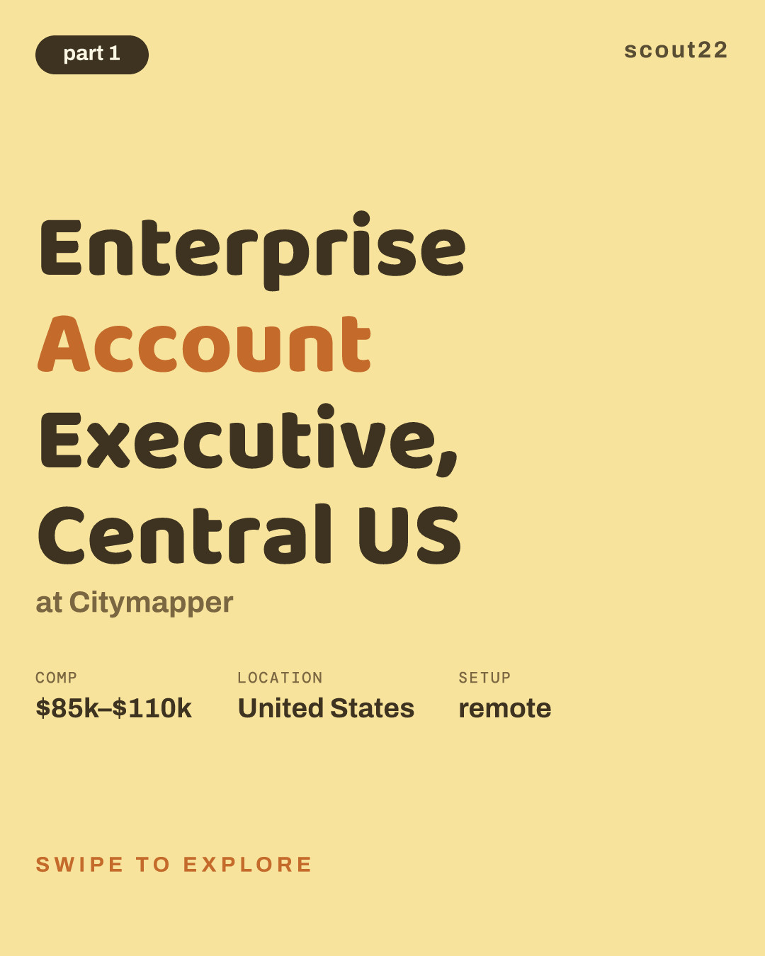 Enterprise Account Executive, Central US at Citymapper