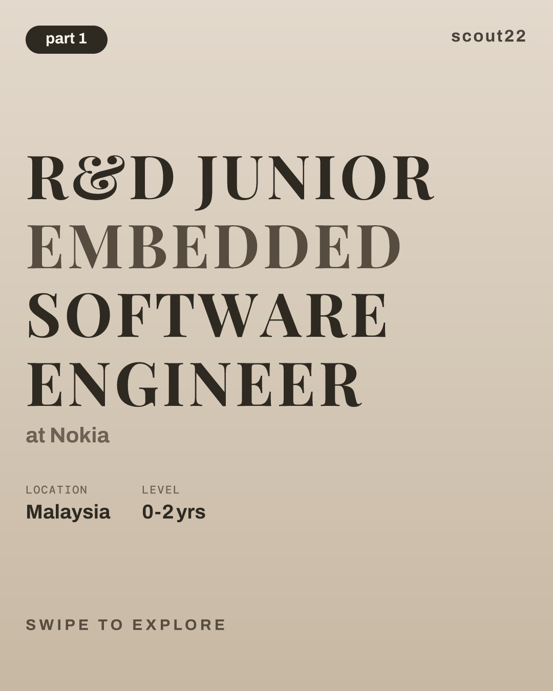 R&D Junior Embedded Software Engineer at Nokia
