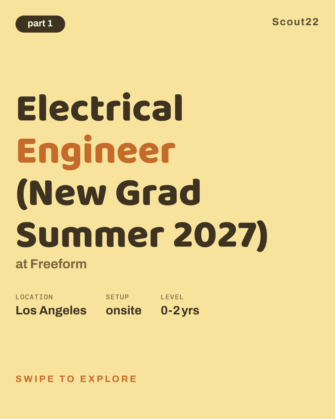 Electrical Engineer (New Grad Summer 2027) at Freeform