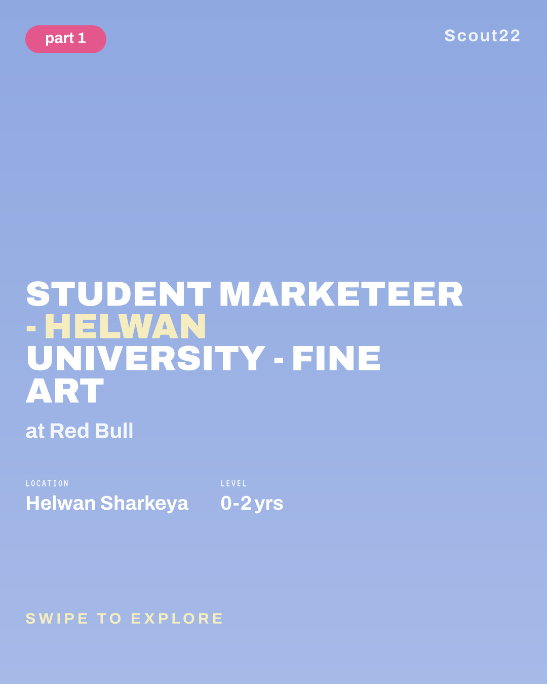Student Marketeer - Helwan University - Fine Art at Red Bull