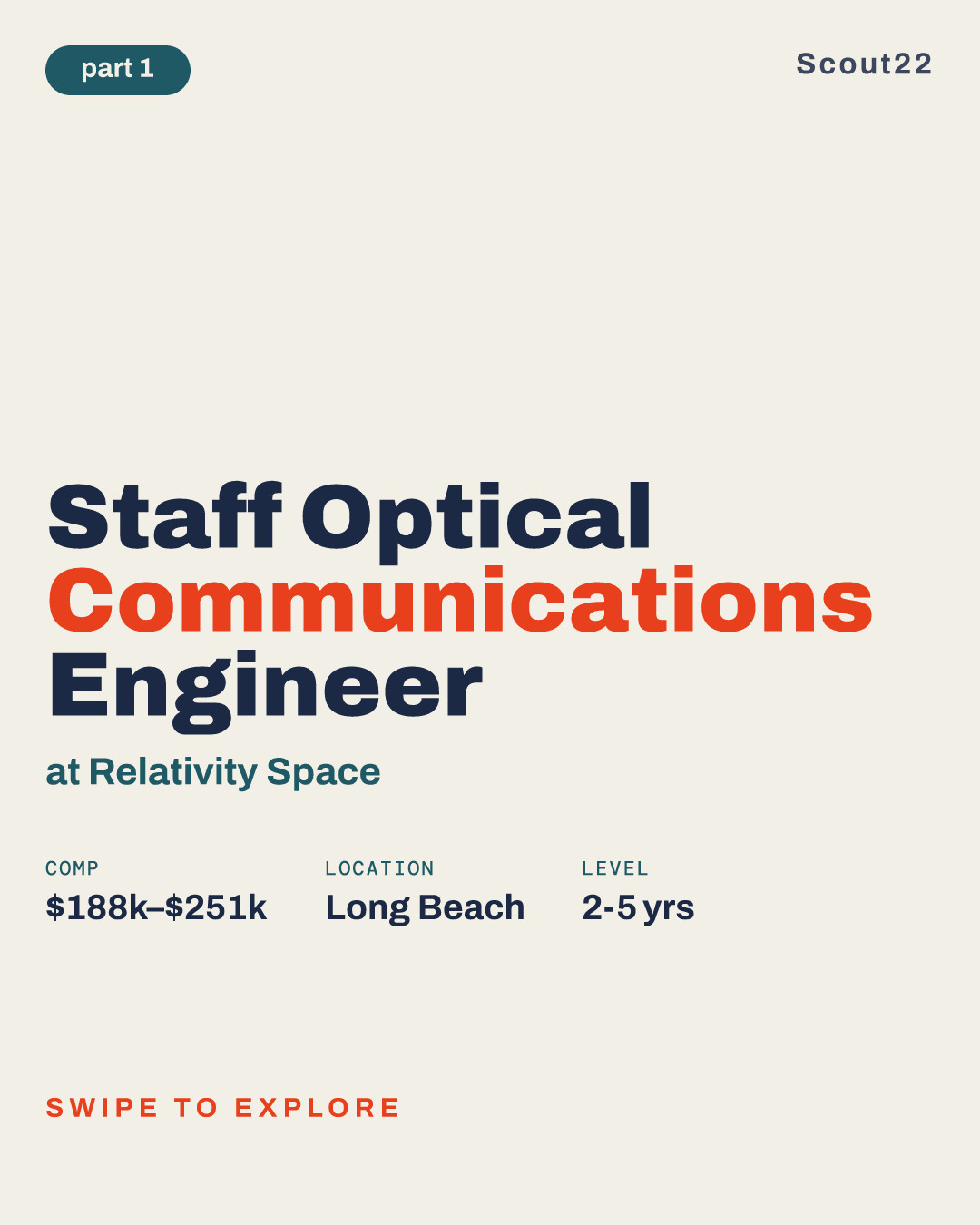 Staff Optical Communications Engineer at Relativity Space