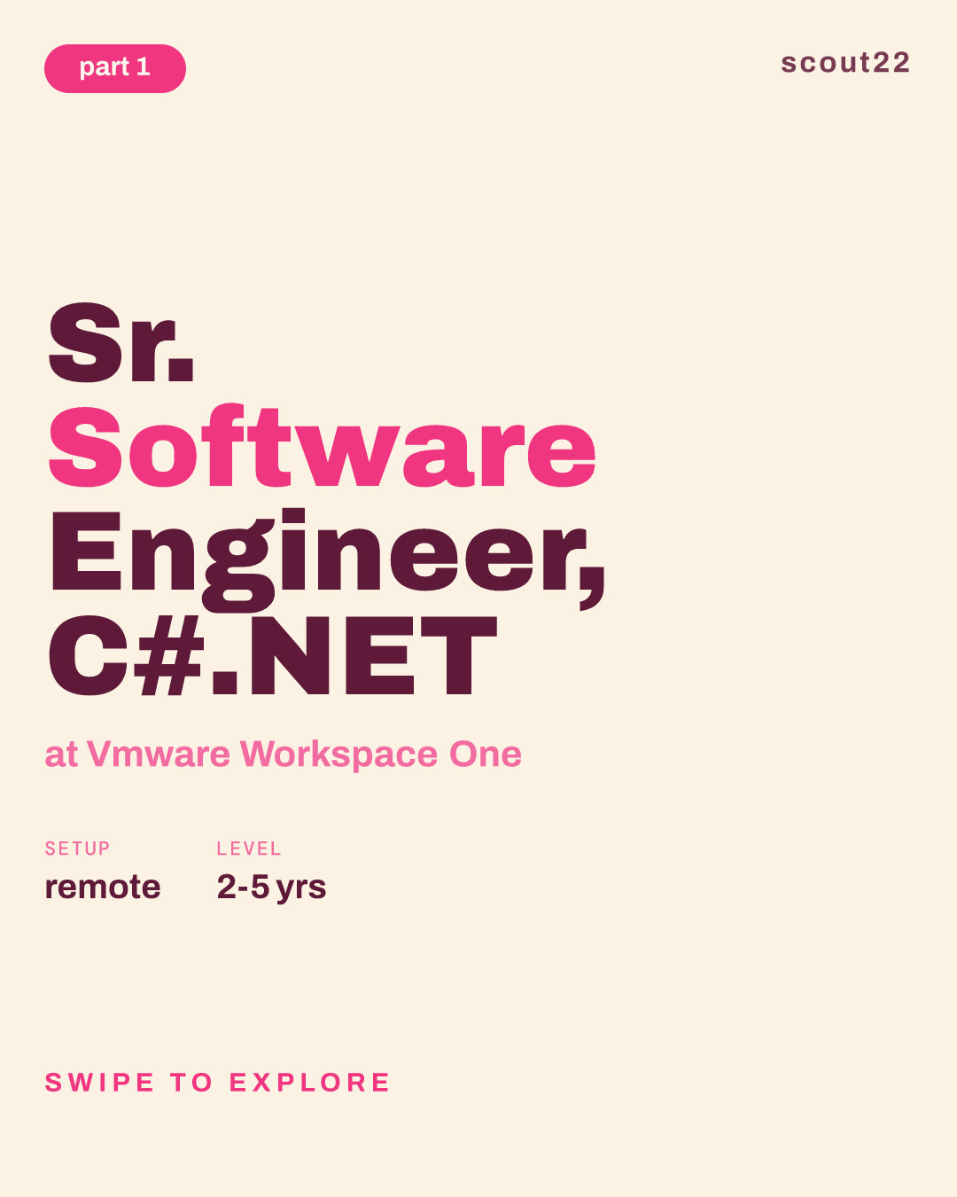 Sr. Software Engineer, C#.NET at Vmware Workspace One