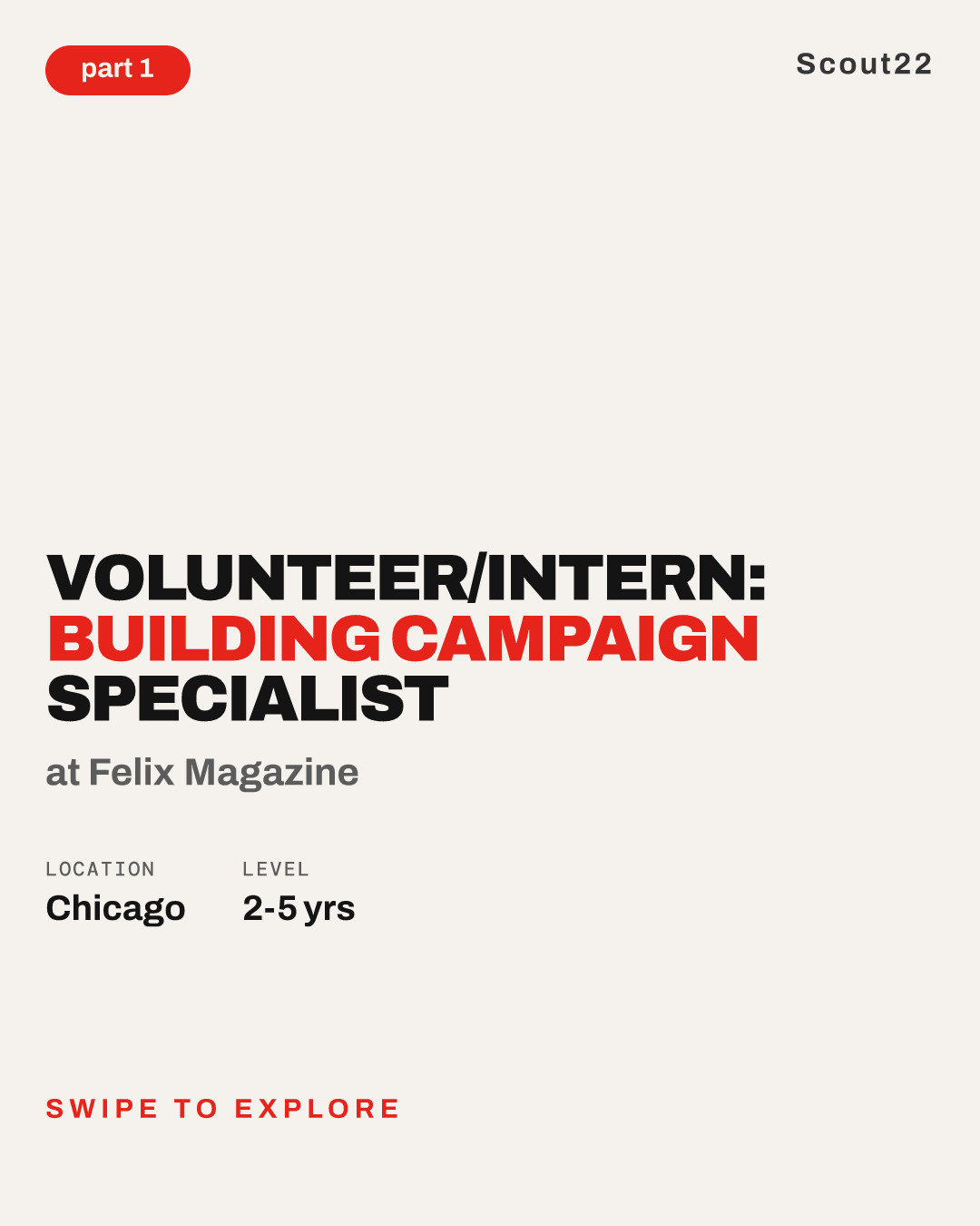 Volunteer/Intern: Building Campaign Specialist at Felix Magazine