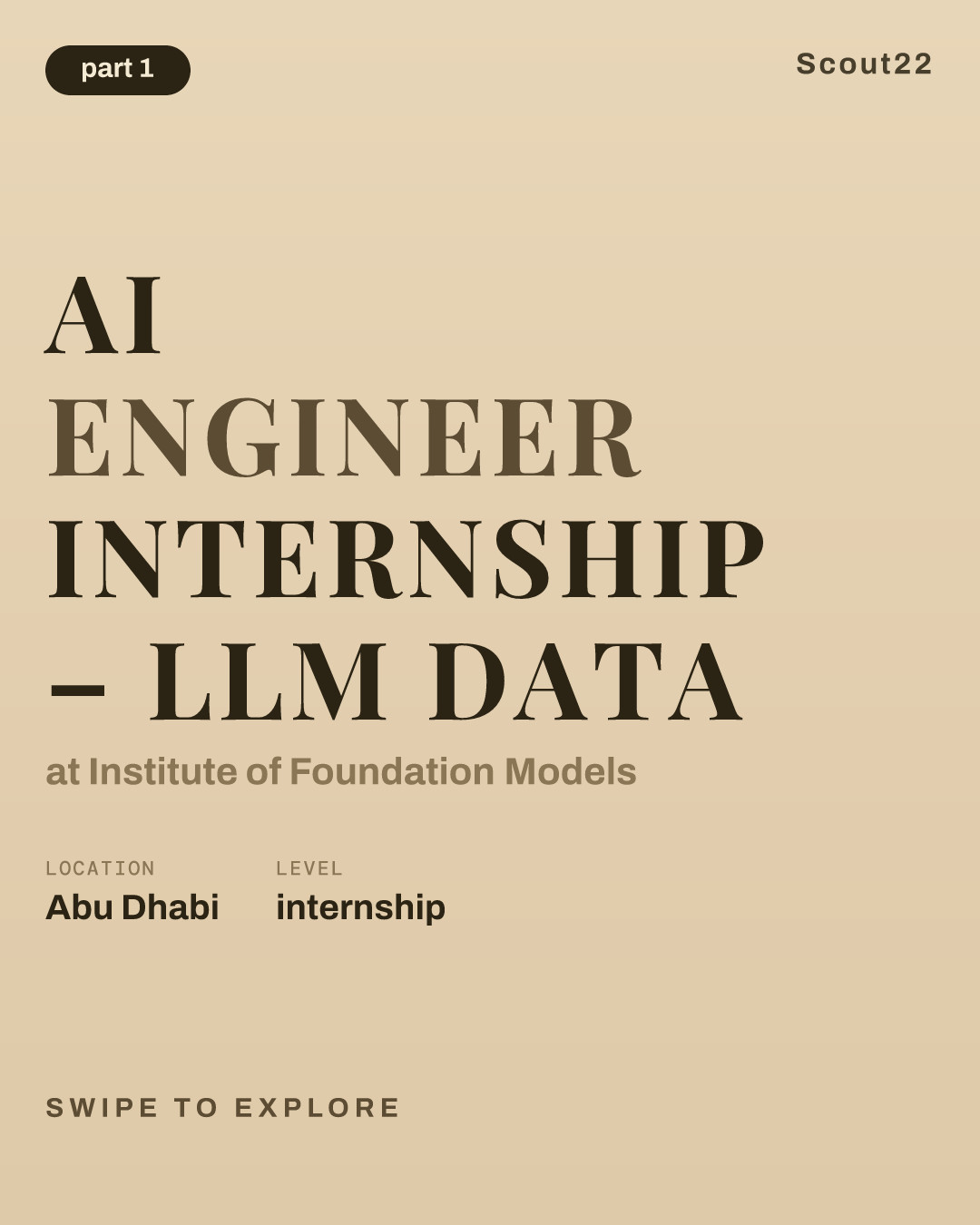 AI Engineer Internship – LLM Data at Institute of Foundation Models