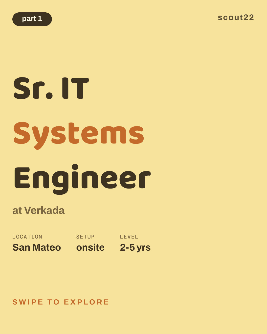 Sr. IT Systems Engineer at Verkada