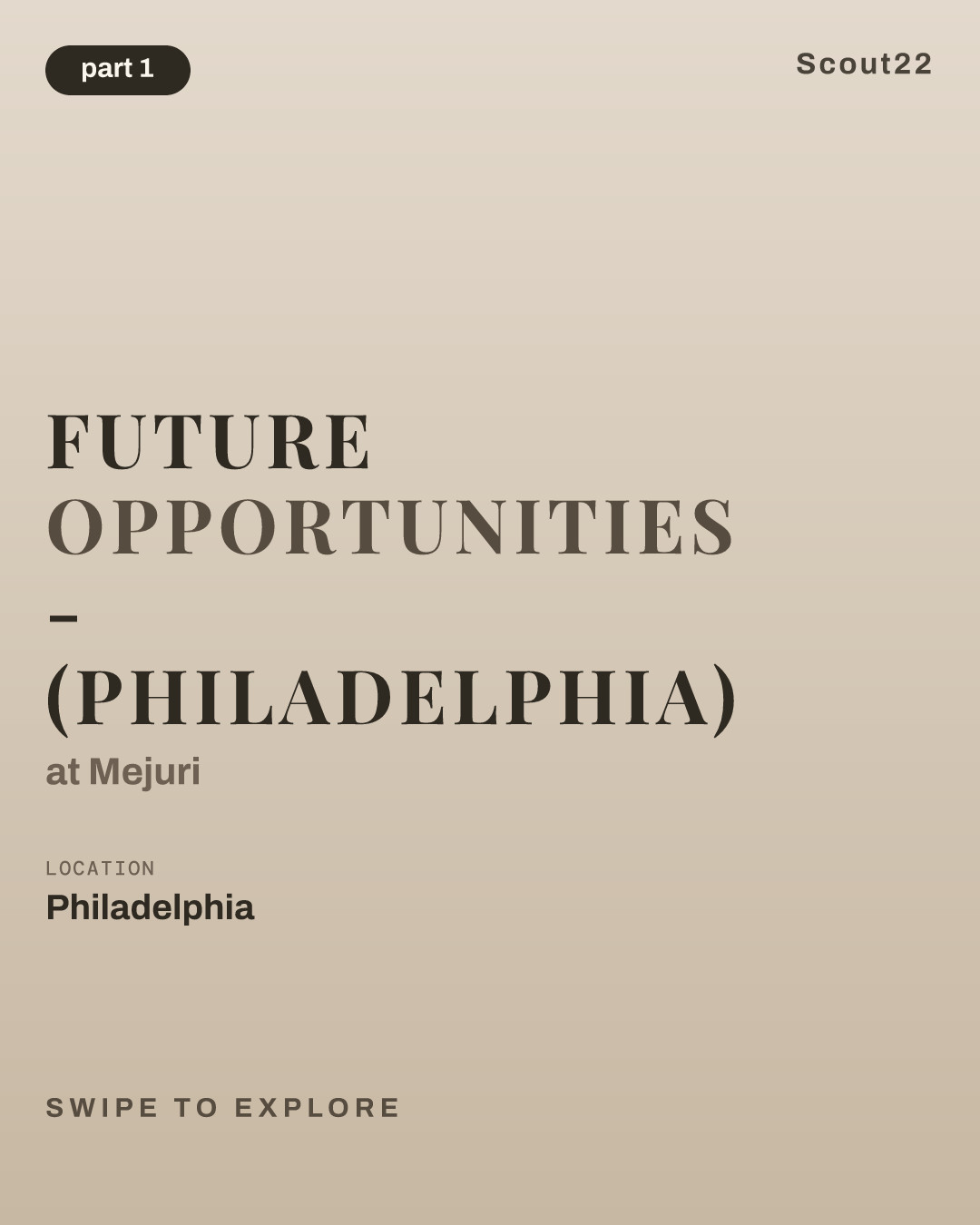 Future Opportunities - (Philadelphia) at Mejuri
