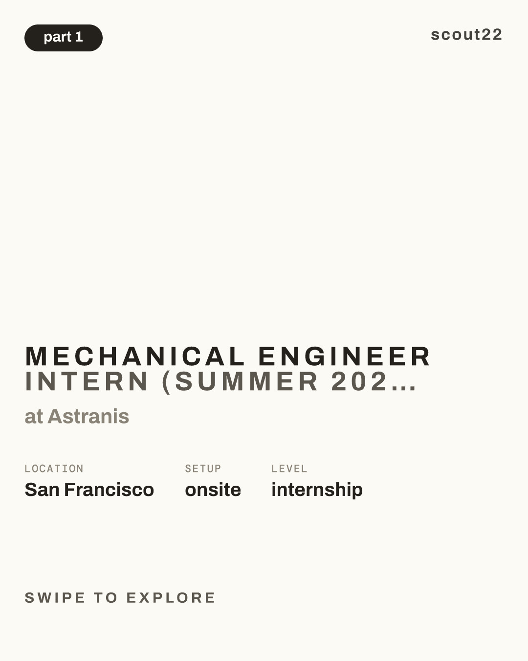 Mechanical Engineer Intern (Summer 2027) at Astranis