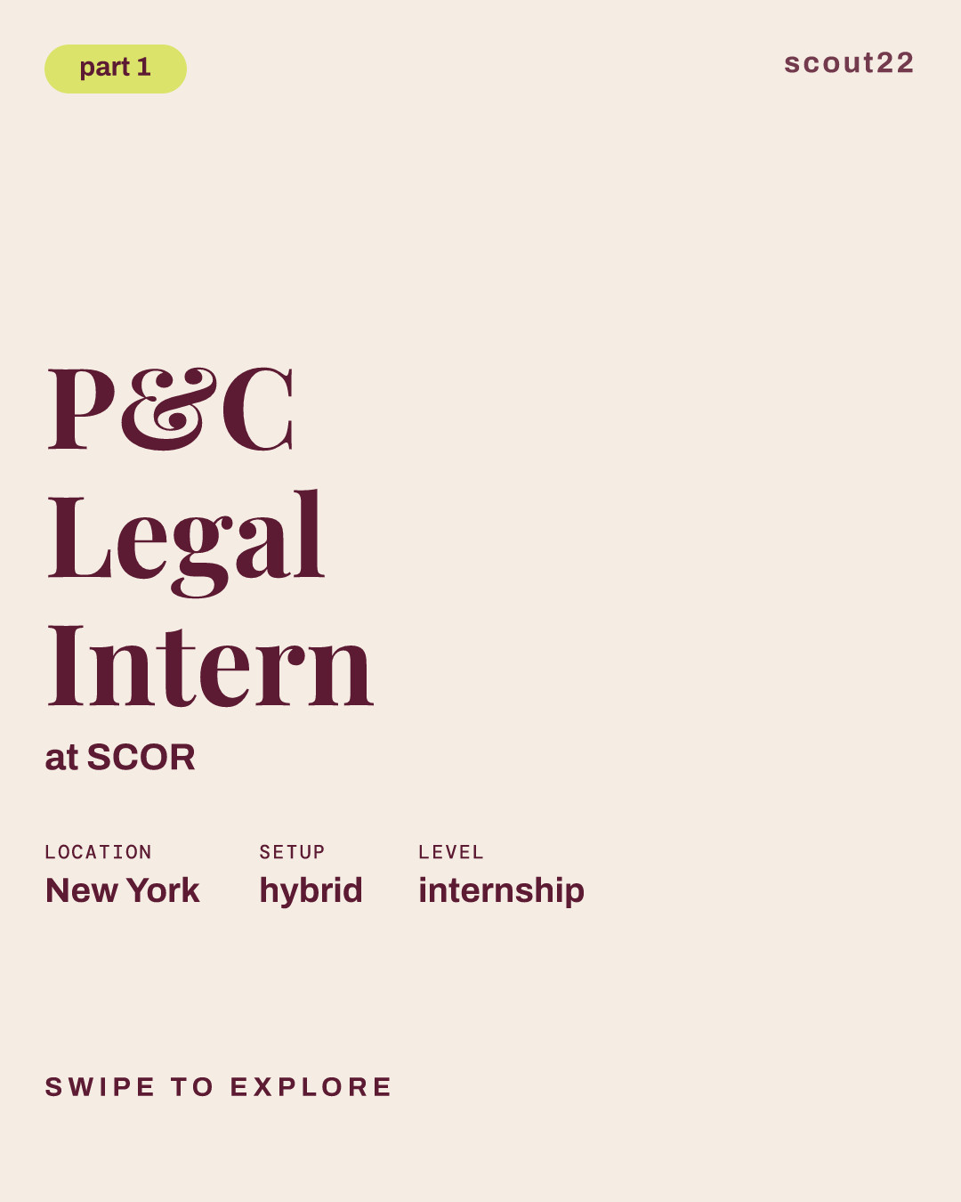 P&C Legal Intern at SCOR
