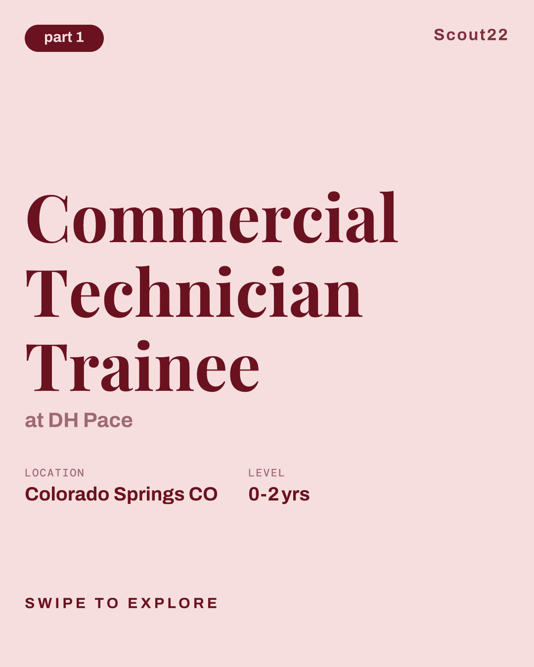 Commercial Technician Trainee at DH Pace