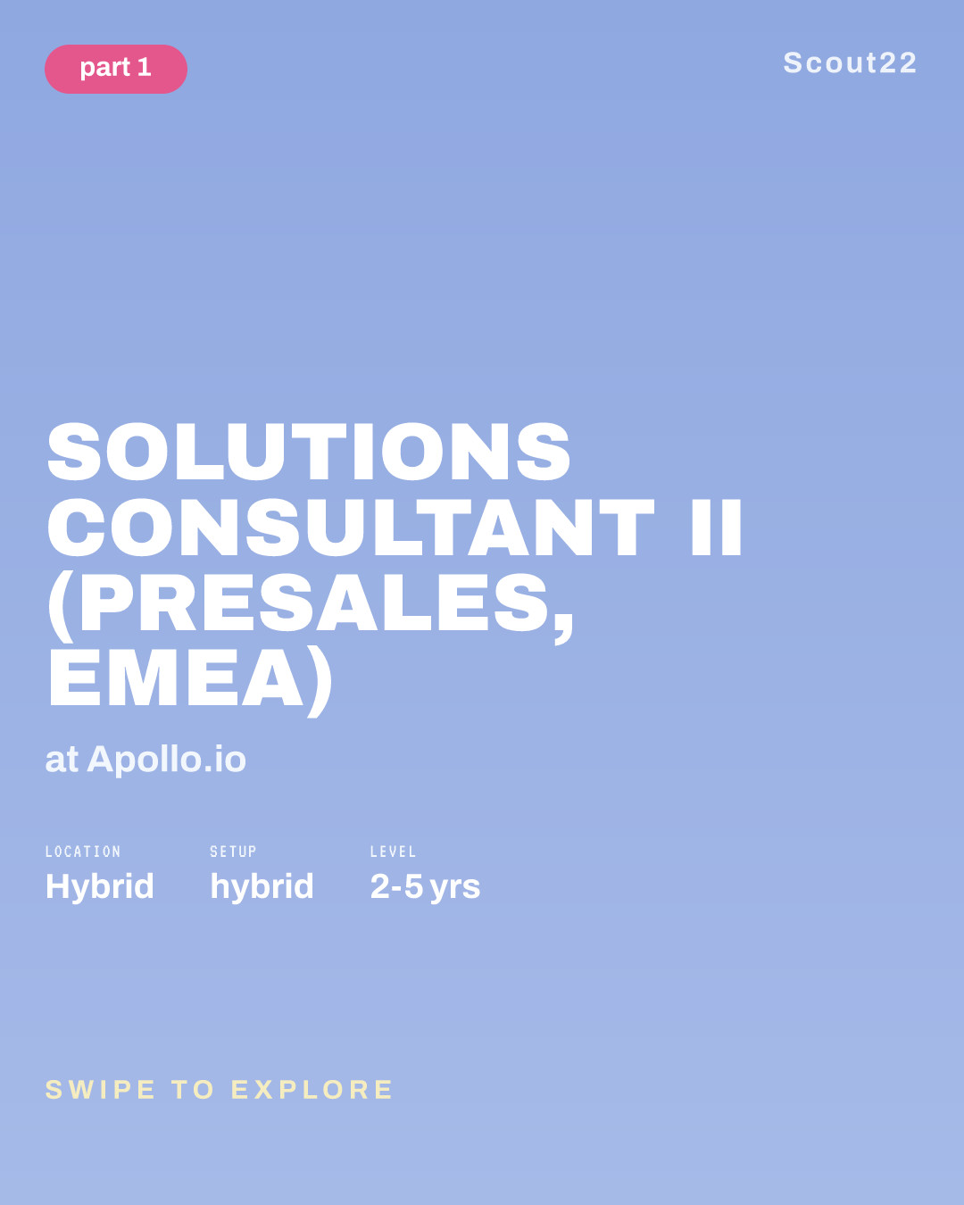 Solutions Consultant II (Presales, EMEA) at Apollo.io