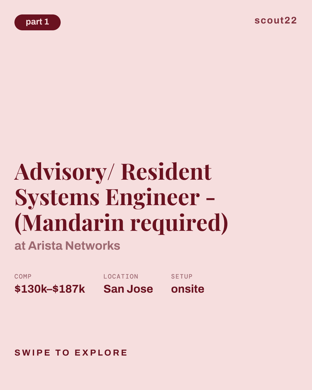 Advisory/ Resident Systems Engineer - (Mandarin required) at Arista Networks