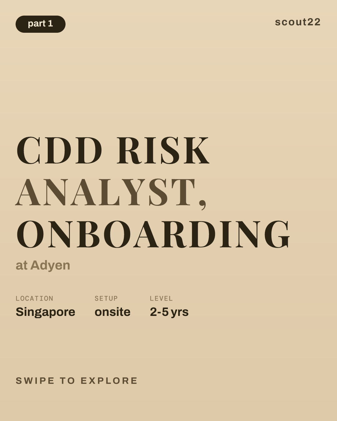 CDD Risk Analyst, Onboarding at Adyen