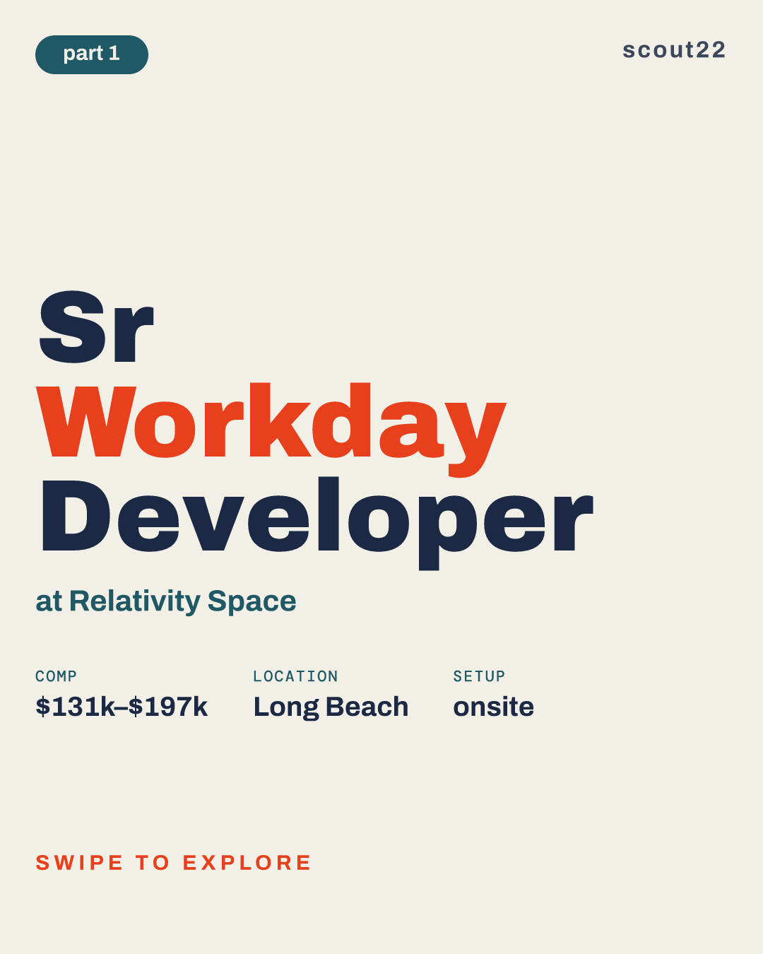 Sr Workday Developer at Relativity Space