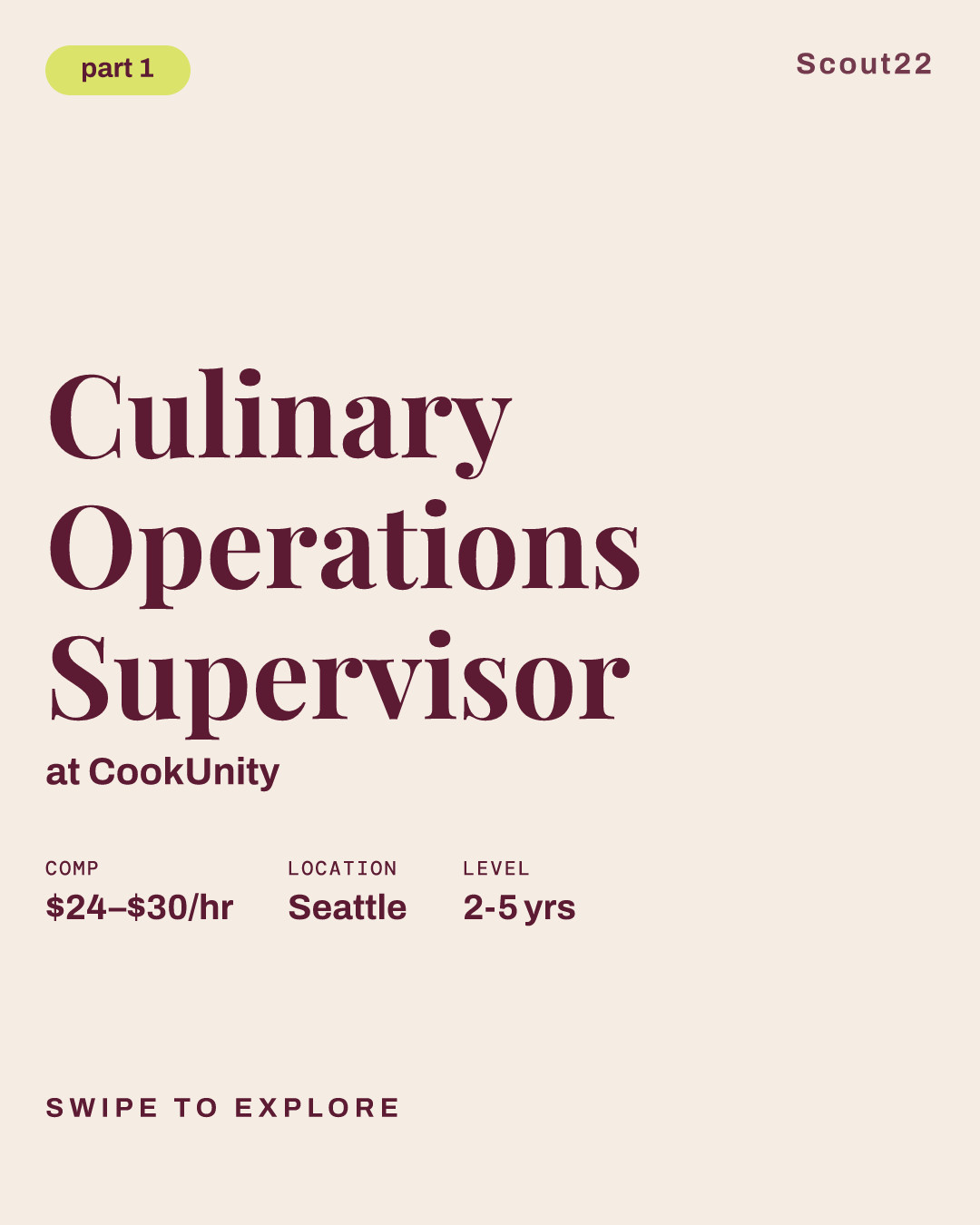 Culinary Operations Supervisor at CookUnity