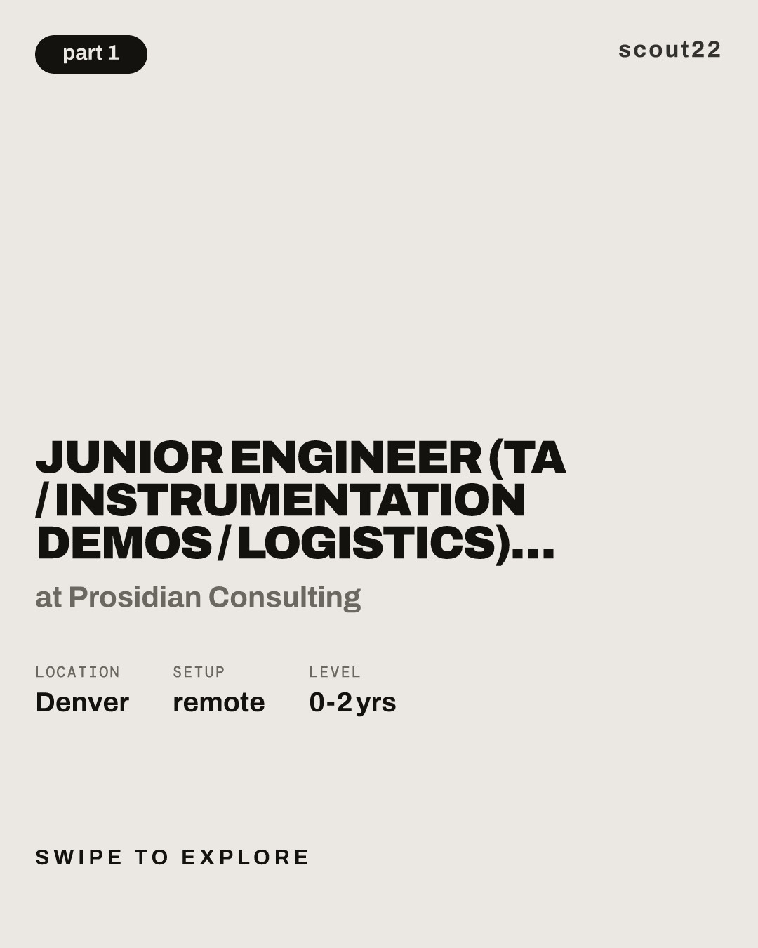 Junior Engineer (TA / Instrumentation Demos / Logistics) | Dam Operator Safety Training: Fundamentals, Inspection, Monitoring & Field Practicum [DOI0014013] at Prosidian Consulting