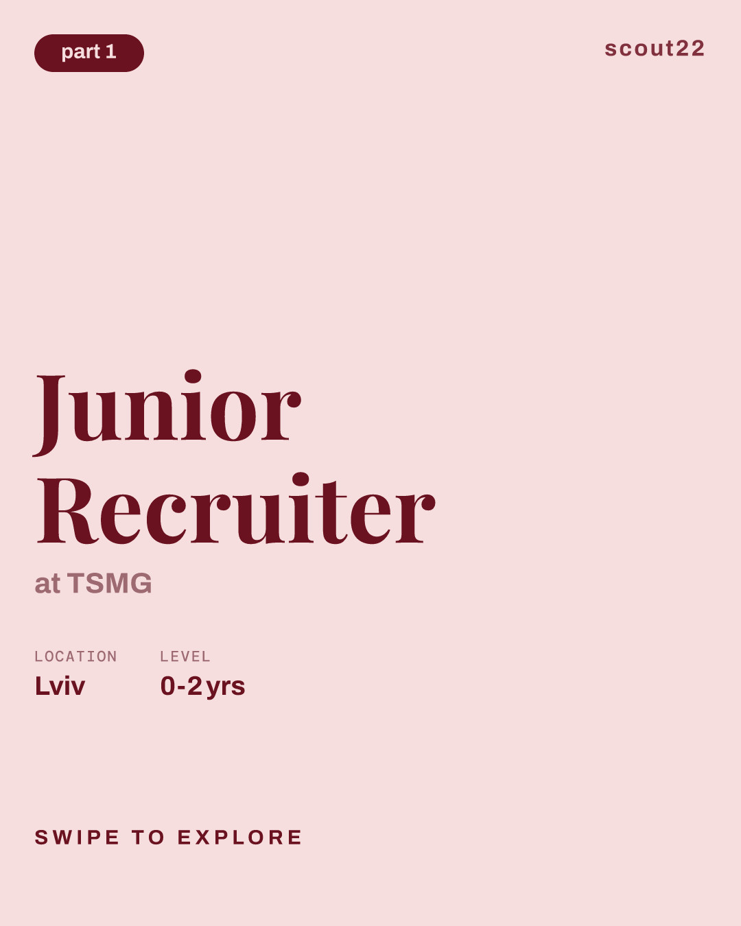 Junior Recruiter at TSMG