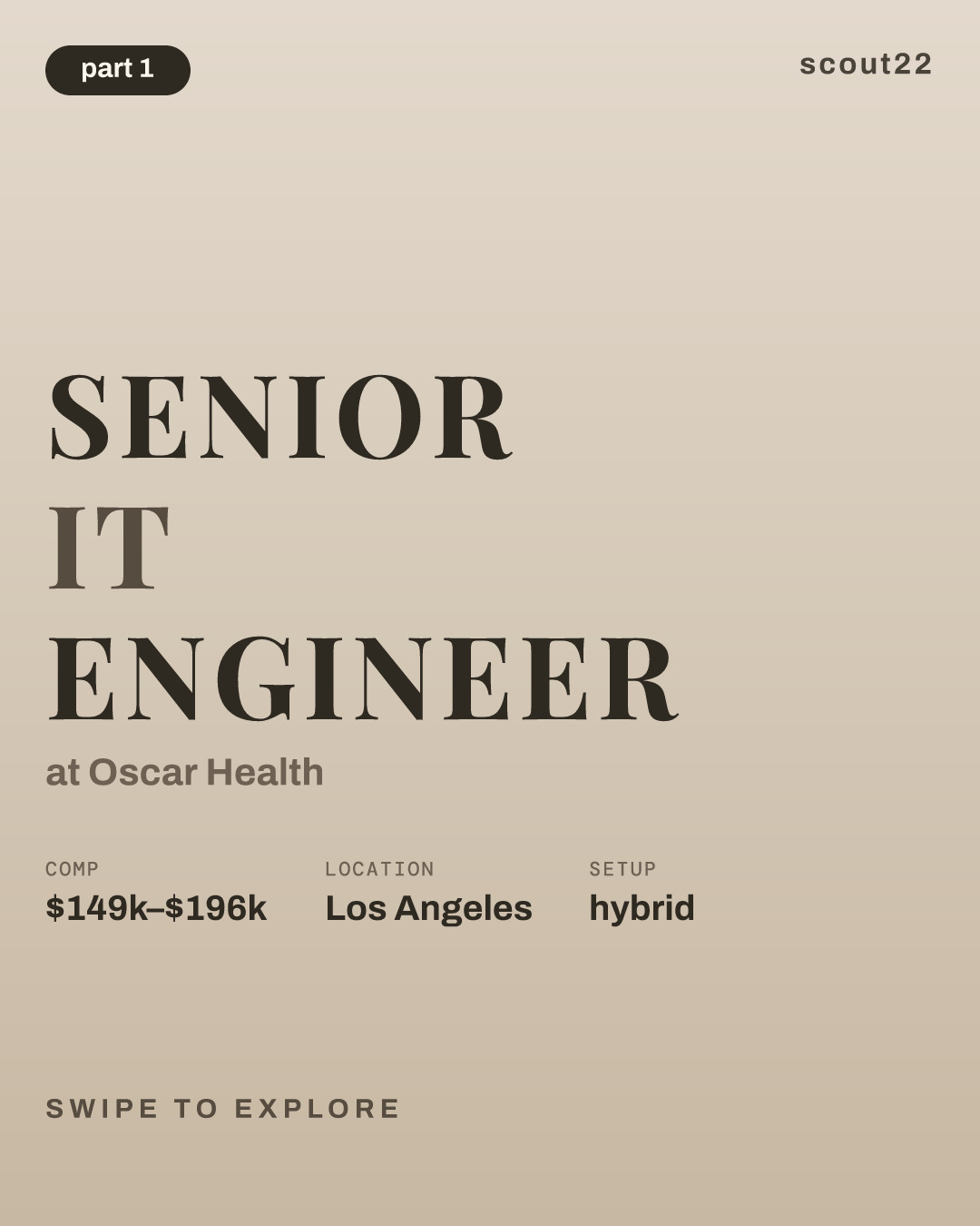 Senior IT Engineer at Oscar Health