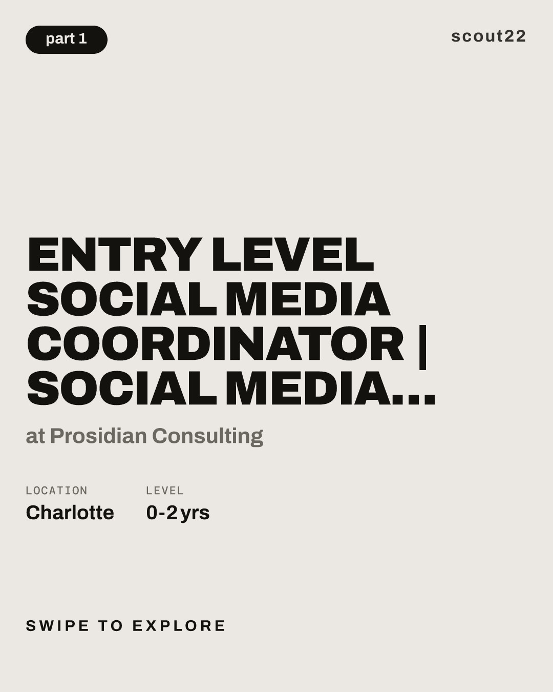 Entry Level Social Media Coordinator | Social Media Coordinator [COC0072071] at Prosidian Consulting