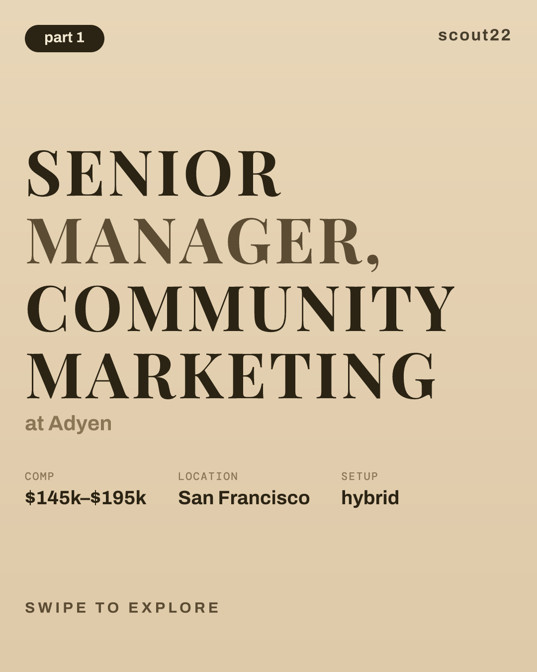 Senior Manager, Community Marketing at Adyen