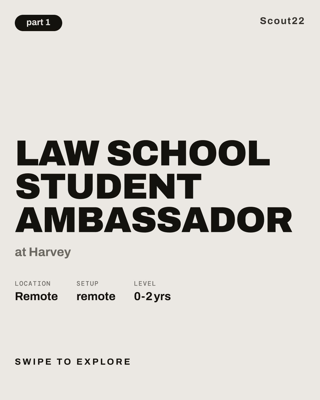 Law School Student Ambassador at Harvey