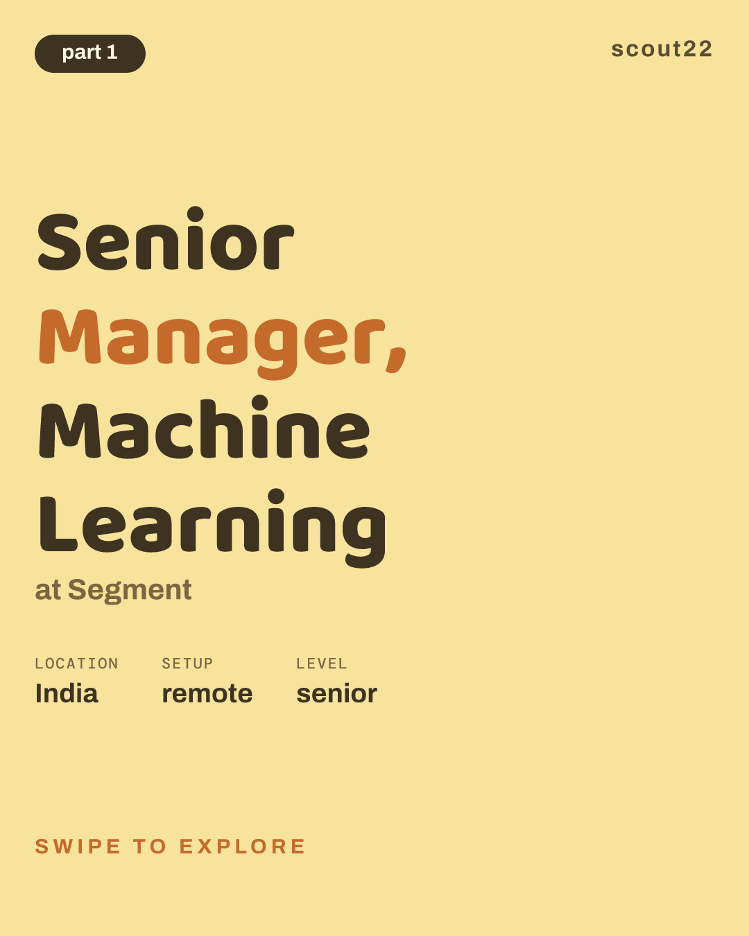 Senior Manager, Machine Learning at Segment