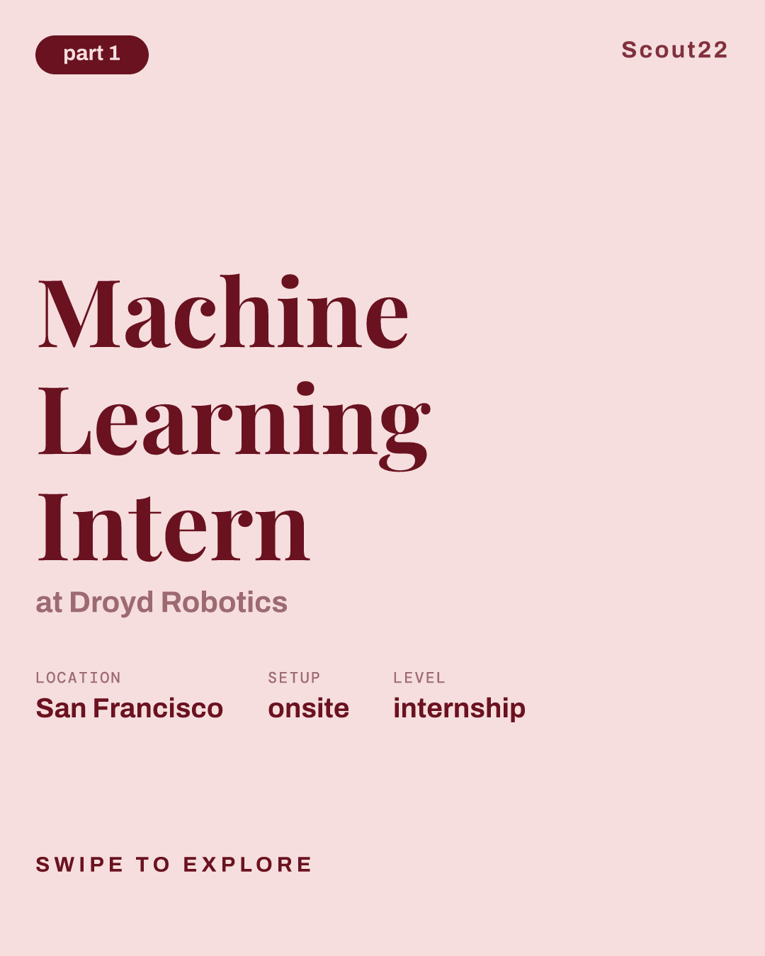 Machine Learning Intern at Droyd Robotics