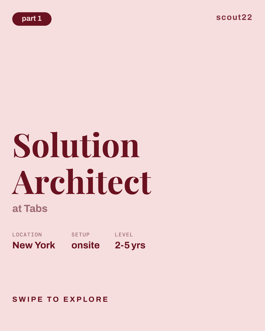 Solution Architect at Tabs