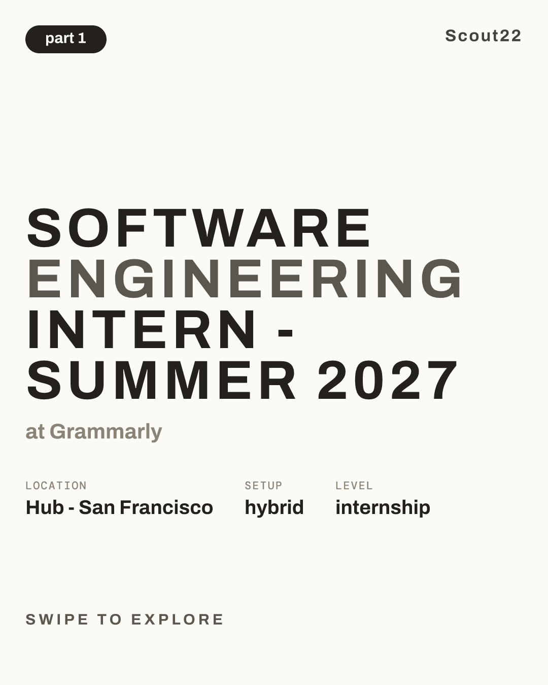 Software Engineering Intern - Summer 2027 at Grammarly
