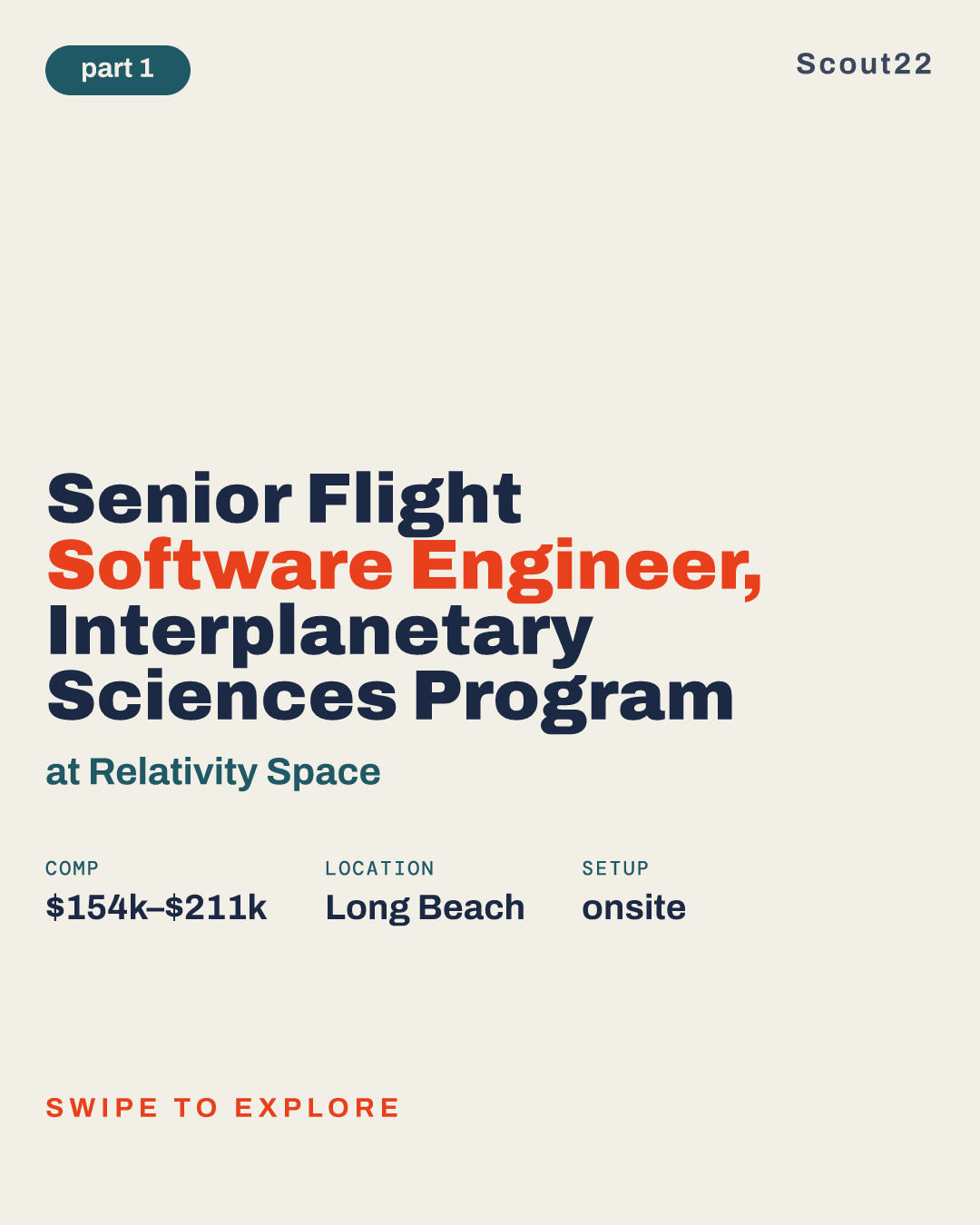 Senior Flight Software Engineer, Interplanetary Sciences Program at Relativity Space