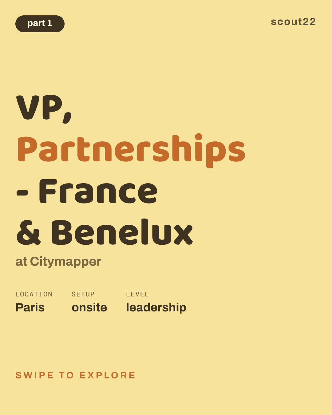 VP, Partnerships - France & Benelux at Citymapper