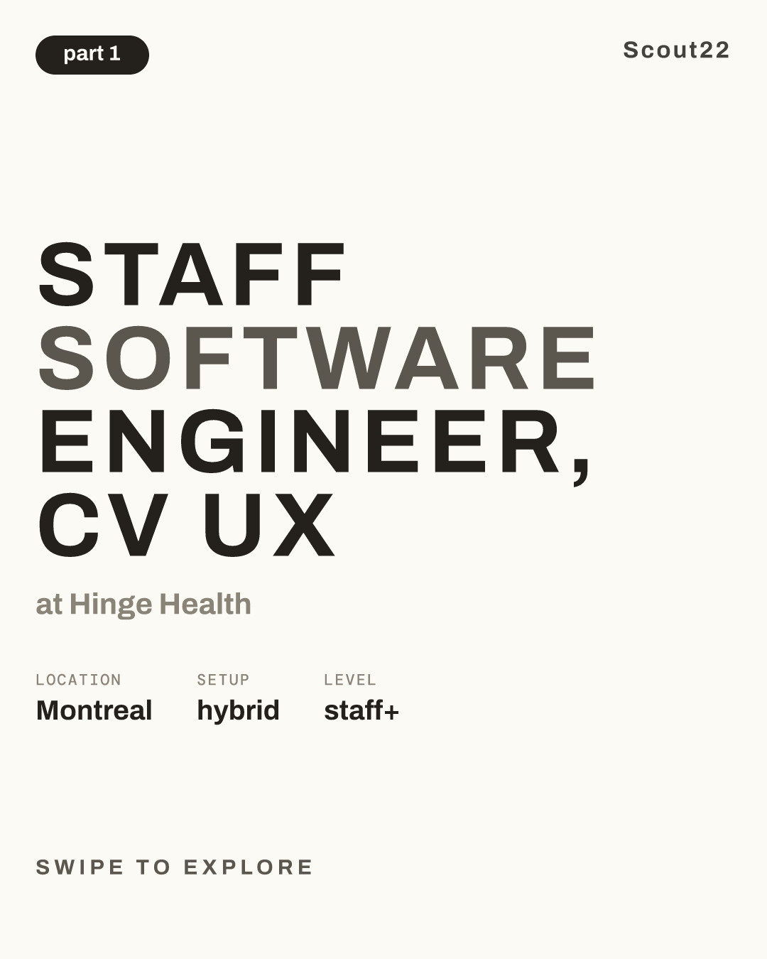 Staff Software Engineer, CV UX at Hinge Health