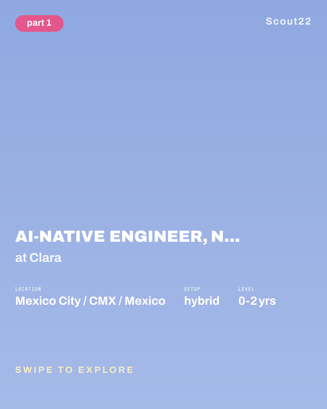 AI-Native Engineer, New Grad (Ingeniero/a de Software AI-Native — Inicio de Carrera) - Mexico City (Hybrid) at Clara
