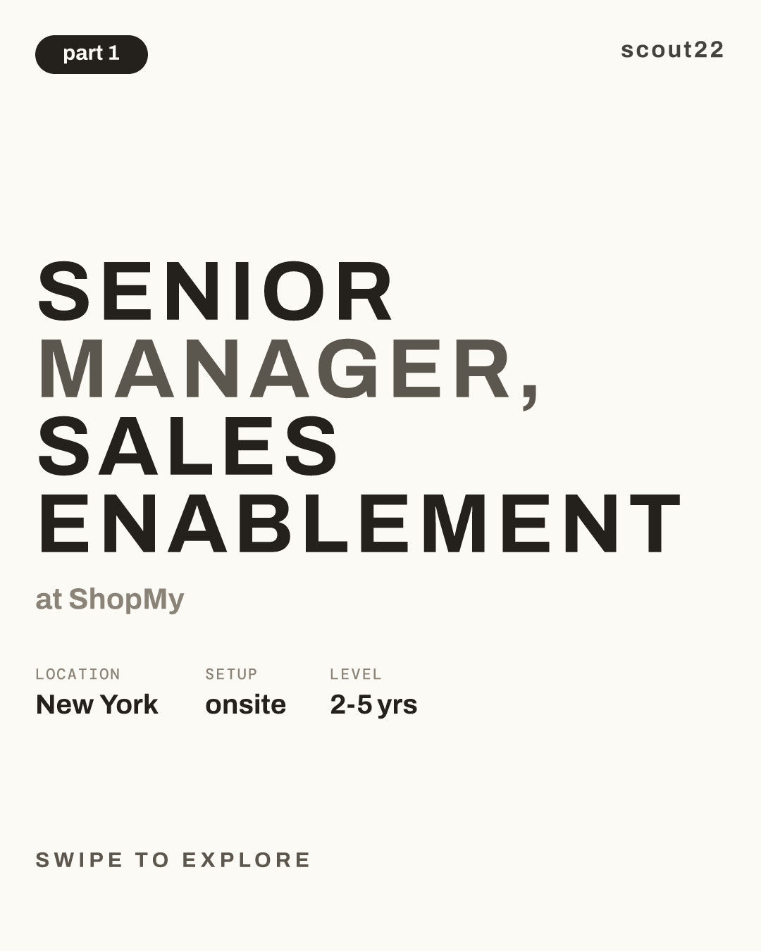Senior Manager, Sales Enablement at ShopMy