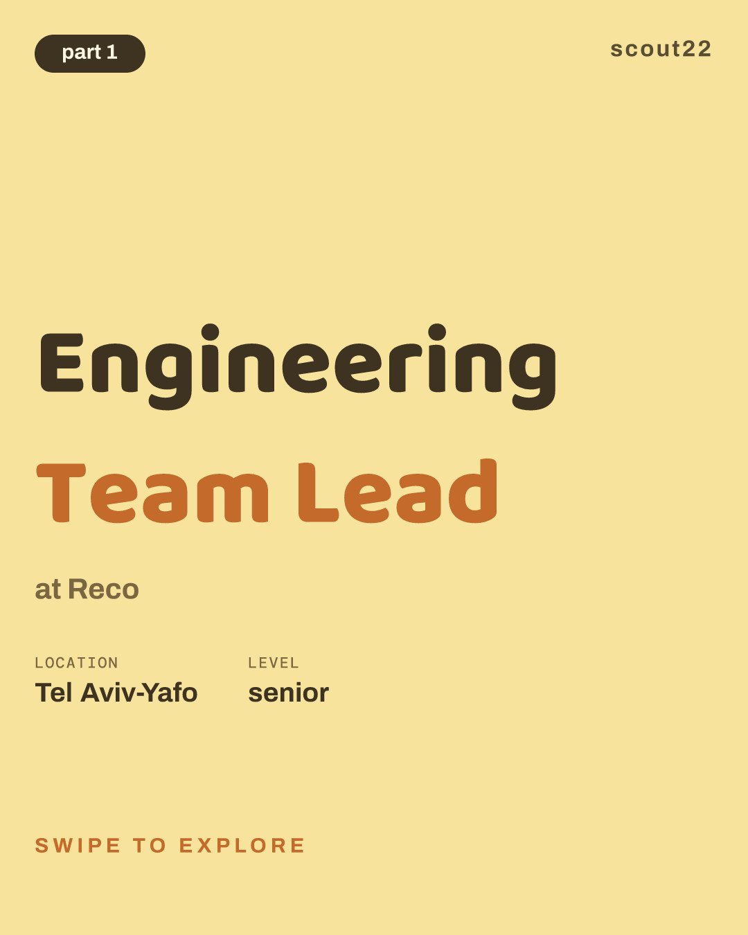 Engineering Team Lead at Reco
