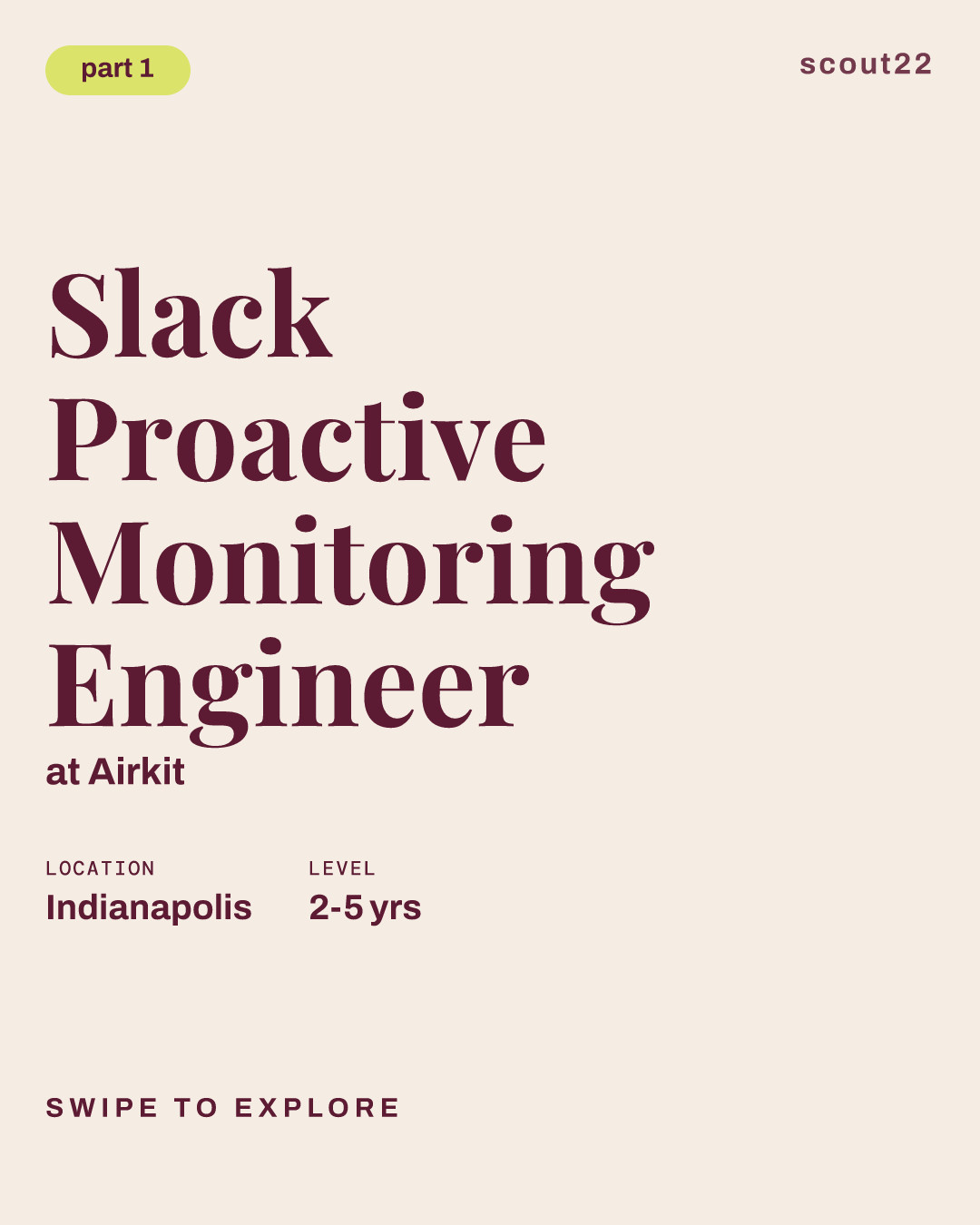 Slack Proactive Monitoring Engineer at Airkit