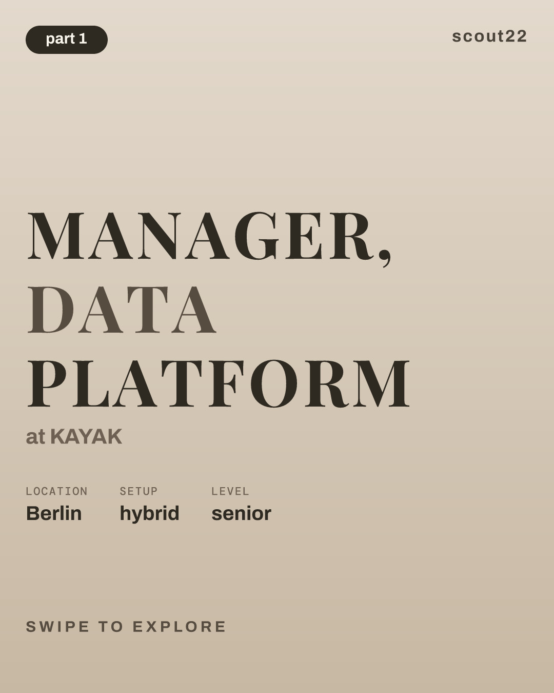 Manager, Data Platform at KAYAK