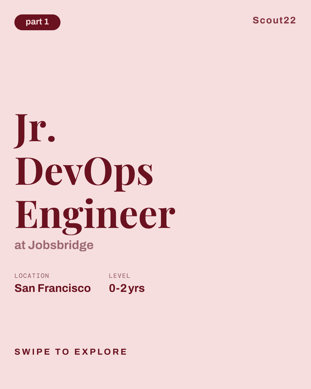 Jr. DevOps Engineer at Jobsbridge