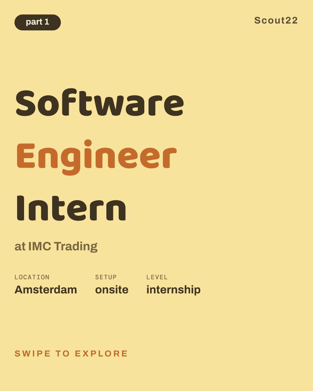 Software Engineer Intern at IMC Trading