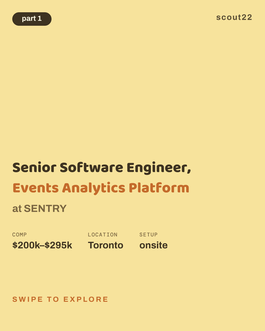 Senior Software Engineer, Events Analytics Platform at SENTRY
