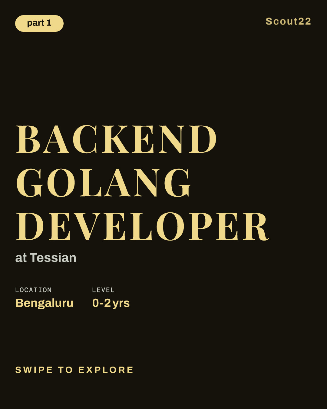 Backend Golang Developer at Tessian