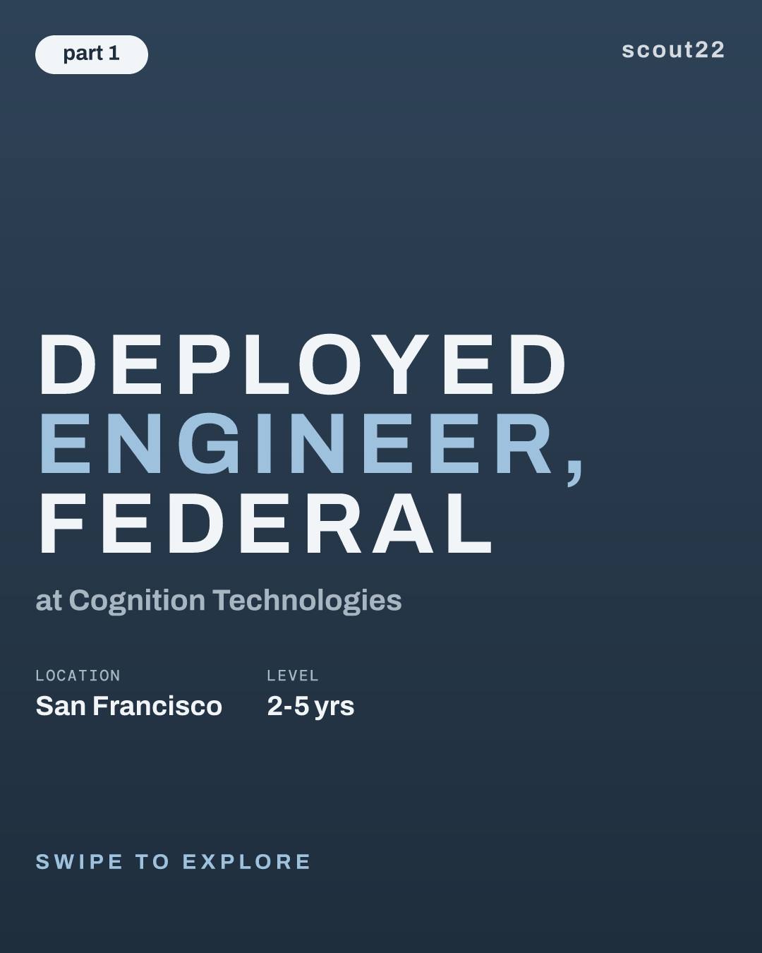 Deployed Engineer, Federal at Cognition Technologies